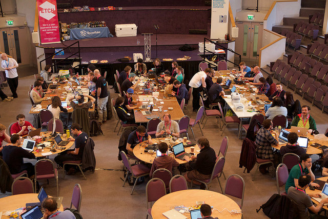 Makers descend on Southampton Central Hall photo: Phil Dye Makers descend on Southampton Central Hall photo: Phil Dye